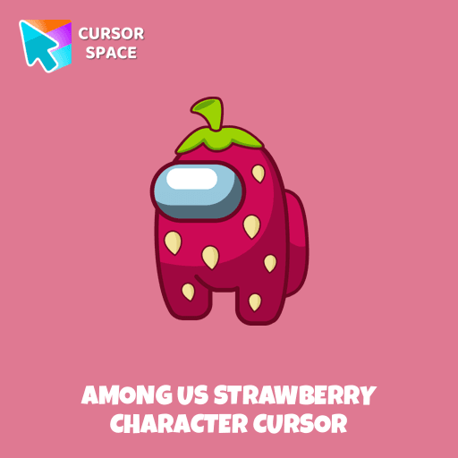 Among Us Strawberry Character cursor pointer cursor